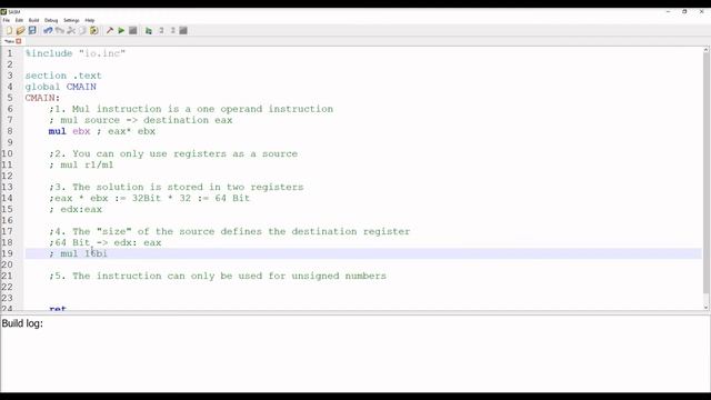 Arithmetic operations in nasm assembly language - Mul and imul instruction смотреть онлайн