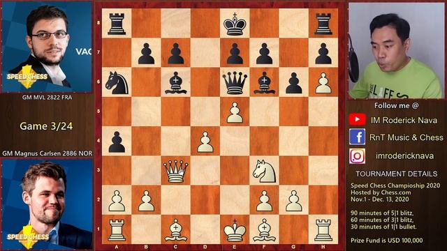 Medyo nakatulog, na Flagdown! || GM Carlsen vs. GM MVL || Speed Chess 2020 Semi-Finals Game 3 смотреть онлайн