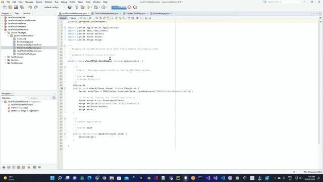 JavaFX TextField Input While Typing KeyEvent Validation Code for Numbers Tutorial 03 смотреть онлайн