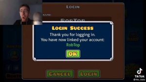 угадал пароль от аккаунта robtop gd