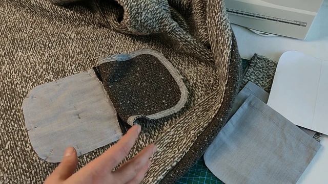 Накладной карман без видимой строчки в двустороннем изделии смотреть онлайн