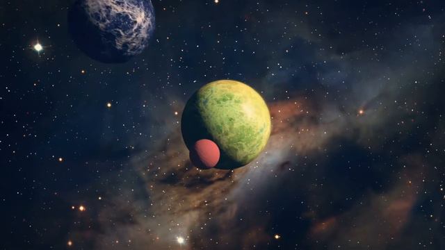 Planets, Galaxy, Solar System, Space Travel - Motion Graphics Background Video смотреть онлайн