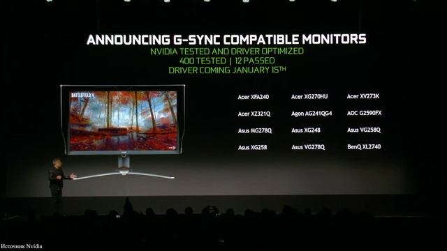 G-SYNC для всех владельцев Nvidia карт новости с СES!