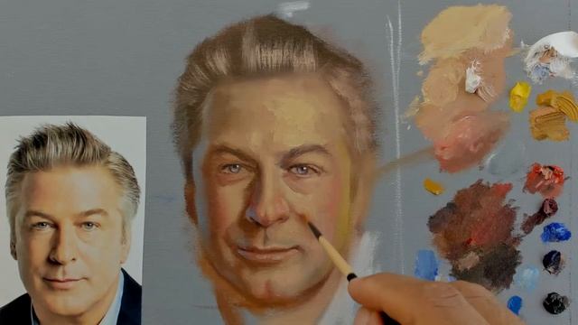 Alla Prima oil painting portrait - Alec смотреть онлайн