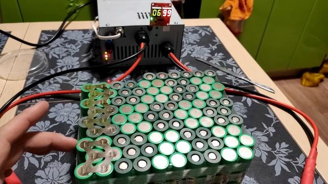 Сборка 60V АКБ 16S6P (15.45Ah или 927W/h) смотреть онлайн