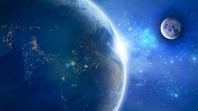 Футаж земля луна космос звезды. Footage earth moon cosmos stars. смотреть онлайн
