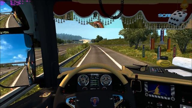 ETS 2 1.25 Sound V8 Scania T Longline смотреть онлайн