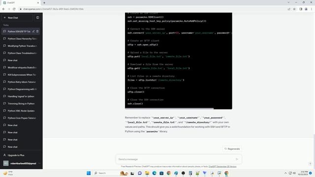 Python SSH SFTP Module смотреть онлайн