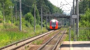 ЭС2Г-238 сообщением 7207 Санкт-Петербург (Балтийский вокзал) — Калище следует через о.п. Мартышкино