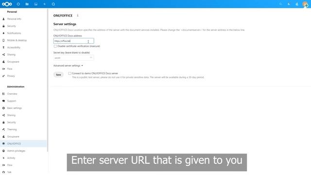 How to add ONLYOFFICE server in Nextcloud смотреть онлайн