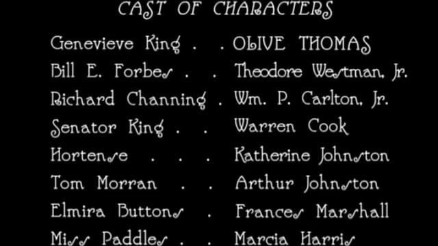The Flapper  1920 Starring Olive Thomas