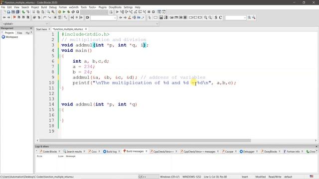 How To Use Functions Return Multiple Values Using Pointers | Basic Programming Tutorials смотреть онлайн