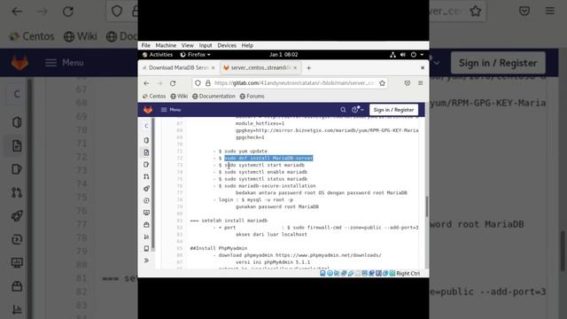 Install MariaDB on CentOS Stream 8 | Build a Web Server Part 4 смотреть онлайн