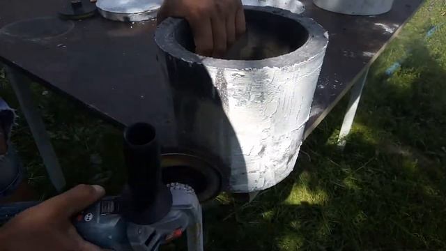 эксклюзивный горшок из белого цемента Часть 2 смотреть онлайн