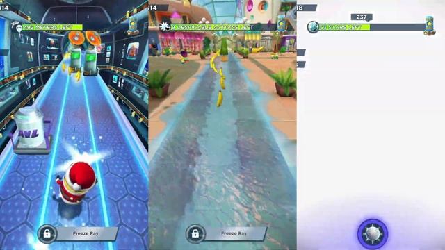 Minion Rush Bee Costume VS Green VS Santa смотреть онлайн