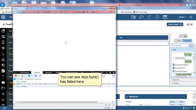 BPM: How to fix 'dojo.byld()' errors in CoachView смотреть онлайн
