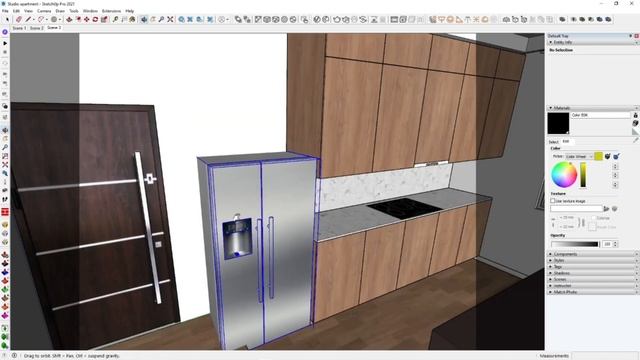 VRAY, SKETCHUP | STUDIO APARTMENT INTERIOR WORKFLOW: SKETCH, MODELING, RENDERING, AND POST-RENDERIN смотреть онлайн