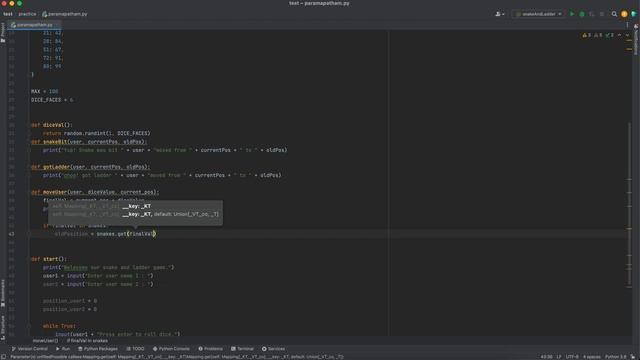 snake and ladder game using python tamil | paramapatham tamil | Python смотреть онлайн
