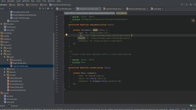Аутентификация пользователей.Laravel смотреть онлайн