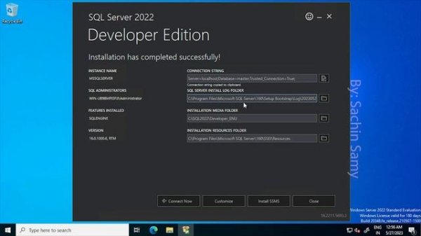Install SQL Server 2022 and Management Studio SSMS ( SQL Server Developer )