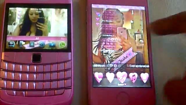 Pink Iphone 4S and pink blackberry bold смотреть онлайн