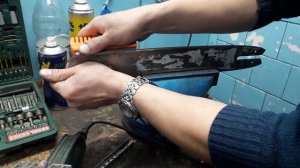 Правка пильной шины .