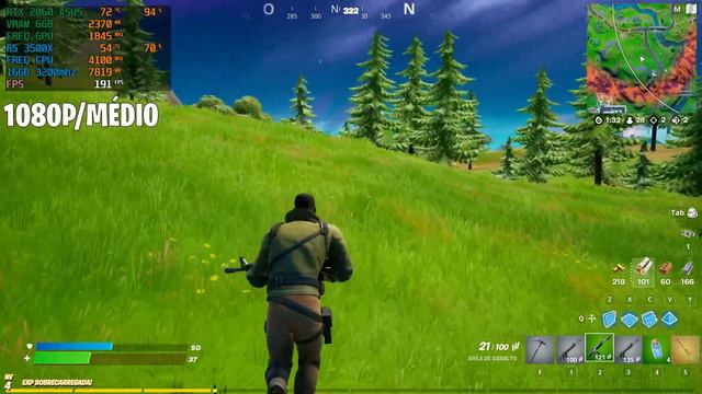 FORTNITE - RTX 2060 (FULLHD TODAS PRÉ DEFINIÇÕES E MODO DESEMPENHO) смотреть онлайн