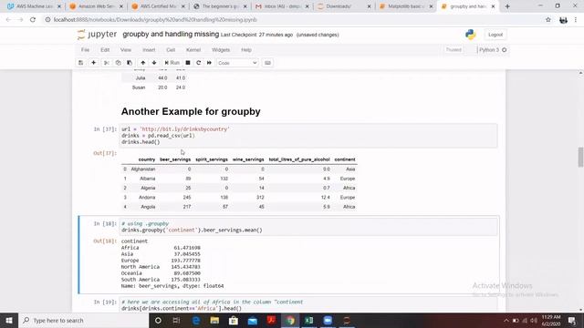 Pandas-Use Of Groupby With Aggregate And Filter Value | Recorded Classroom Session смотреть онлайн