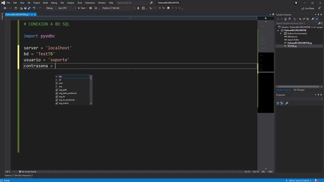CONEXIÓN A BASE DE DATOS SQL - SQL SERVER | Curso de Python Intermedio #11 смотреть онлайн