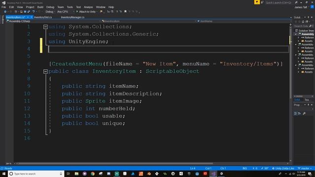 Inventory - Using Items: Make a game like Zelda using Unity and C# смотреть онлайн