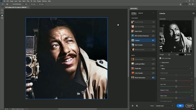 Photoshop (Beta) | Any old black & white photo coloured in seconds? смотреть онлайн
