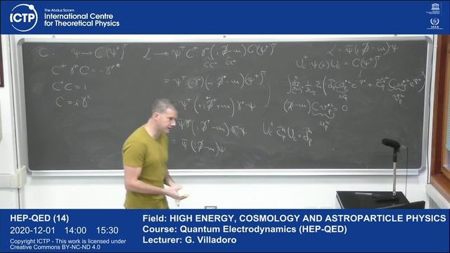 Quantum Electrodynamics (HEP-QED) Lecture 14 смотреть онлайн
