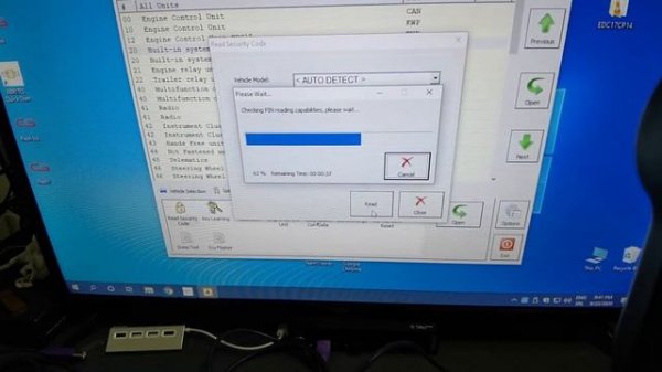 Fvdi PSA BSI JC PIN/Security/Access code