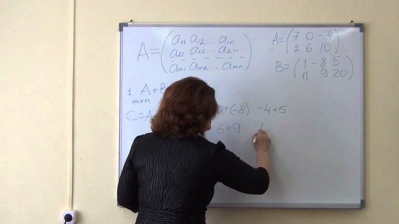 Александрова С.В. Матрицы Действия с матрицами смотреть онлайн