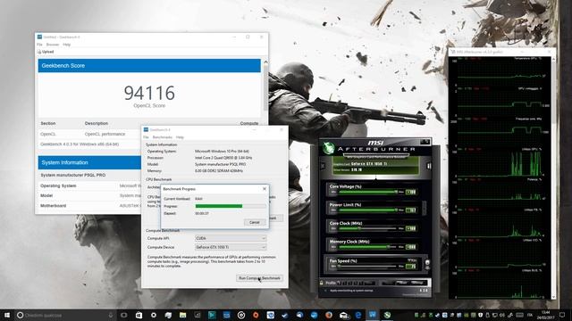 GeekBench 4 GPU Benchmark Test: CUDA vs OPENCL - GTX 1050 TI STRIX - Full HD 1080p60 смотреть онлайн