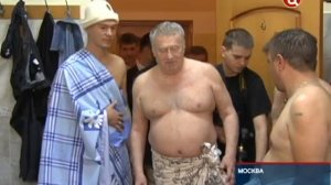 Дегтярев и Жириновский встретились с избирателями в бане