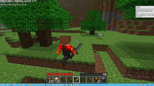 Играем в Minecraft Alpha v 1.0.14 #1 смотреть онлайн