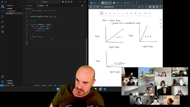 Lecture on Big O Notation: Constant, Linear, and Quadratic time at Hackmyhead Coding Bootcamp смотреть онлайн