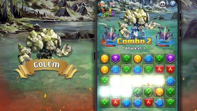 Dungeon Puzzles: Match 3 RPG - Summoner & Match 3 RPG Game смотреть онлайн