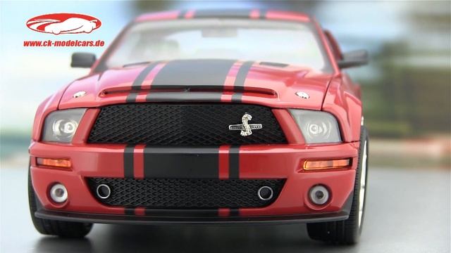 ck-modelcars-video: Ford Mustang Shelby GT 500 Super Snake 2008 rot Shelby Collectibles смотреть онлайн