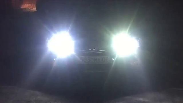 Установленный ксенон на ближний свет и туманки + лэд лампы на дальний смотреть онлайн