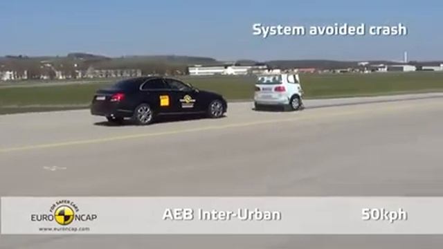 Mercedes Benz C-Class W205 2014 Crash Test Euro Ncap Automatic Brakes