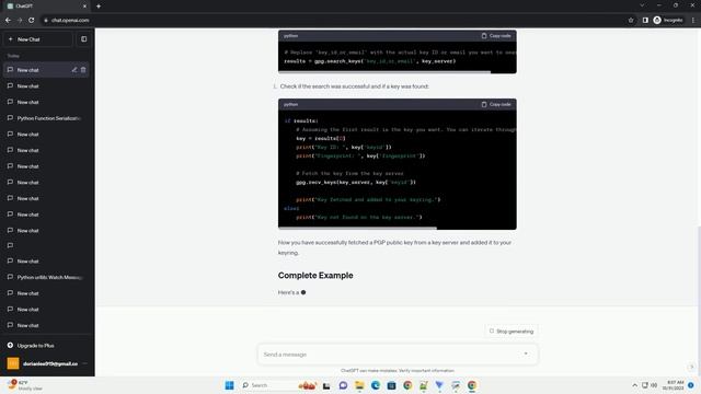 Python API to fetch PGP public key from key server смотреть онлайн