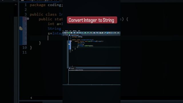 How to Convert integer to String in java? #coding #java #javacoding #programming смотреть онлайн