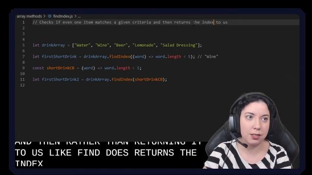 What is the FINDINDEX Array Method? | JavaScript in LESS-THAN 3 | JavaScript Beginner Series смотреть онлайн