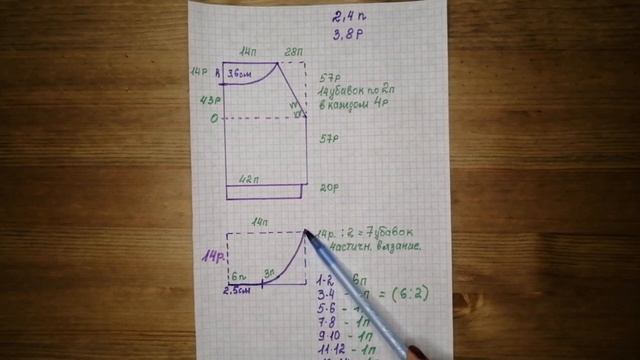 Расчет выкройки ,для детского свитера часть 3. 22 января 2021 г. смотреть онлайн
