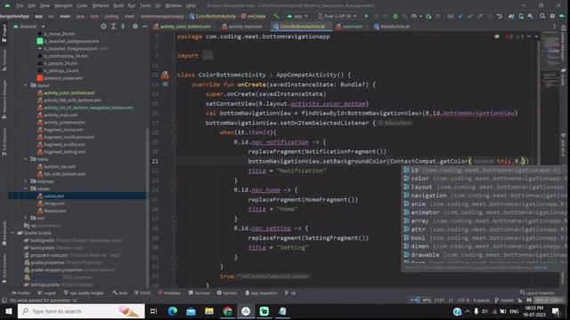 How to Implement Bottom Navigation bar in Android Studio Kotlin смотреть онлайн