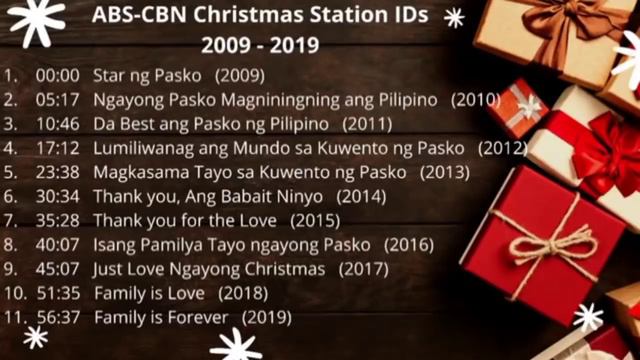 ABS CBN Christmas Station ID Non-stop Compilation (2009 - 2019) смотреть онлайн