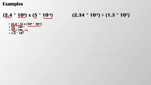 2.3 Multipy And Divide In Scientific Notation