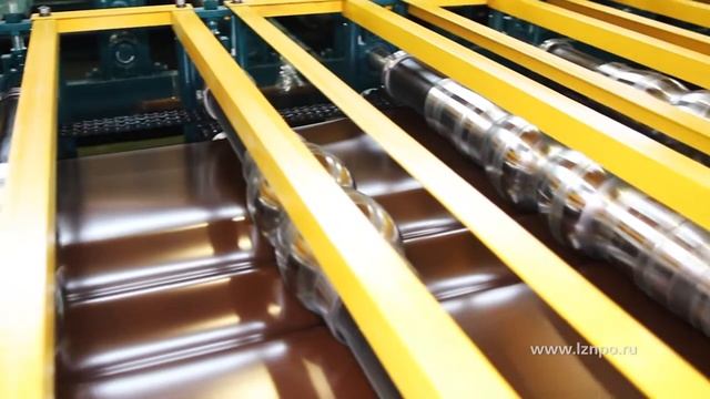 Станок для производства металлической черепицы Монтеррей смотреть онлайн